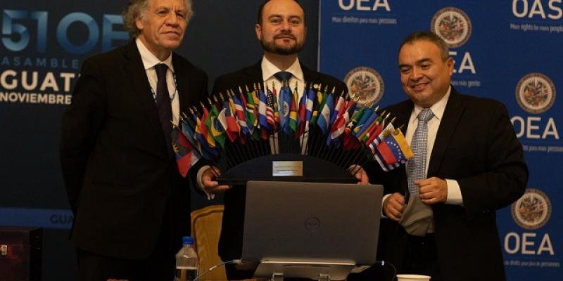 Canciller Brolo Vila en Asamblea General de la OEA 2021