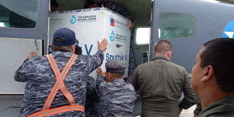 Traslado de 43,992 vacunas contra el Coronavirus, COVID-19 hacia el Departamento de Huehuetenango