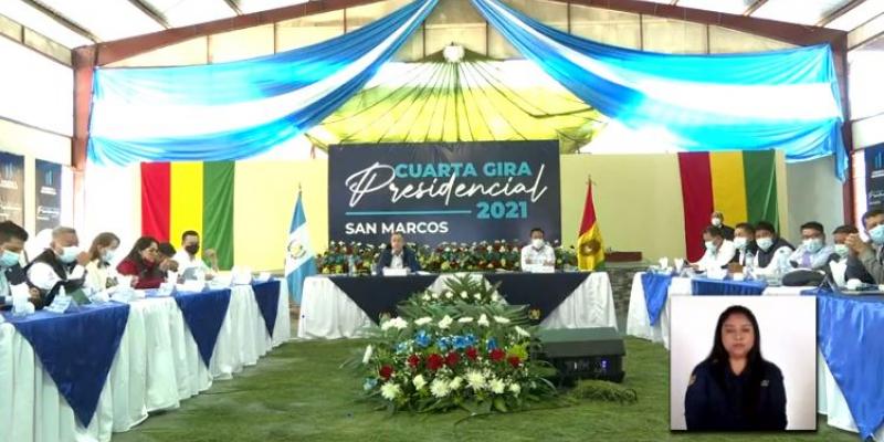 Reunión de la Cuarta Gira Presidencial que se celebró en San Marcos.