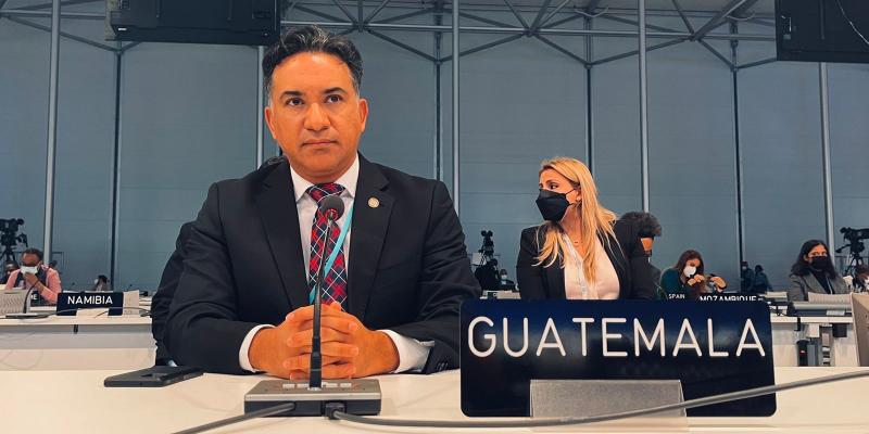 Ministro Mario Rojas Espino participa en la COP26 en Glasgow, Escocia.