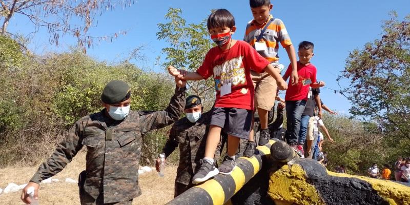 Campamento vacacional para niños y padres de familia, scuela Oficial Rural Mixta de la aldea San Juan, Zacapa