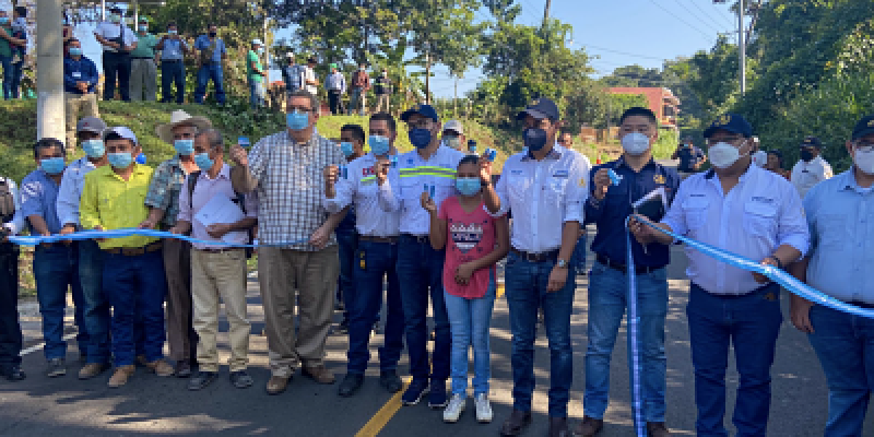 Inauguración de Reposición de Carretera Ruta RD-QUE-24, Tramo: Nuevo Chuatuj - Aldea Los Encuentros, Coatepeque, Quetzaltenango.
