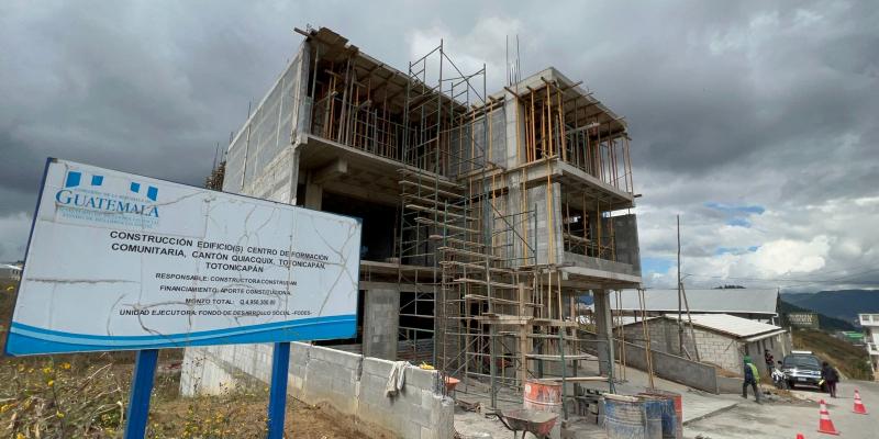 Fodes construye edificio para formación comunitaria en Totonicapán, Totonicapán