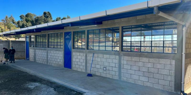 Fodes amplia escuela en La Unión, Quetzaltenango
