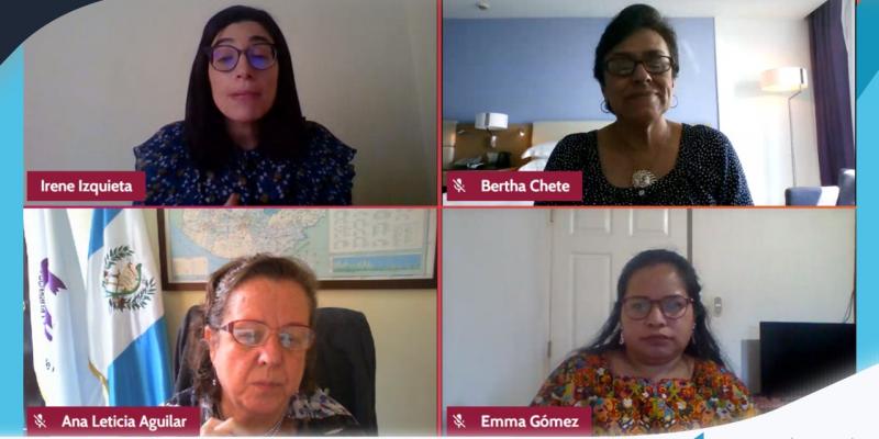 Secretaria Presidencial de la Mujer en conversatorio junto a ONUSIDA LATINA