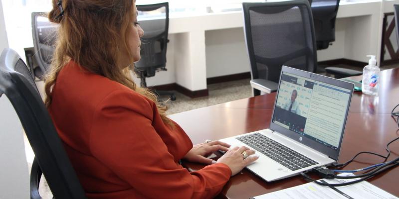 Directora de la Onsec MSc. Karla Alvarado