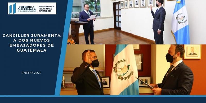Canciller Pedro Brolo Vila juramenta a nuevos embajadores ante Uruguay y Chile