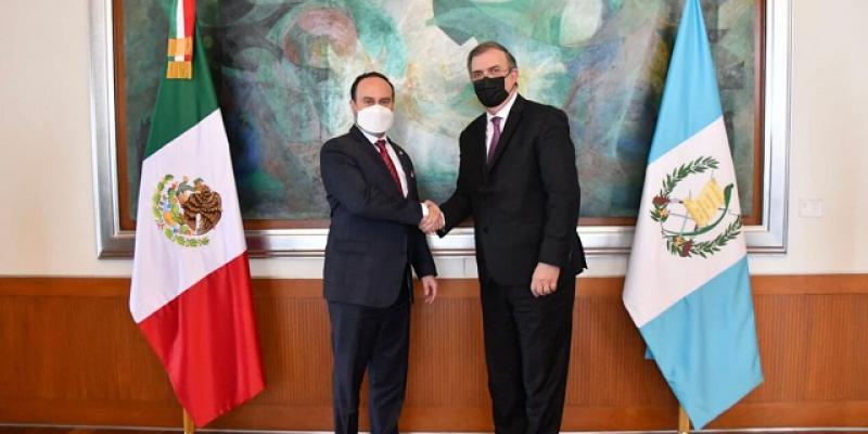 Cancilleres de Guatemala y México se reúnen para abordar temas bilaterales prioritarios de 2022