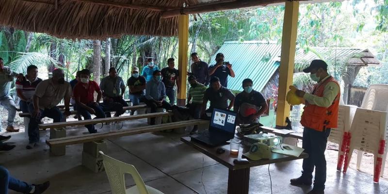 Brigadas contra incendios forestales de Alta Verapaz fortalecen sus conocimientos