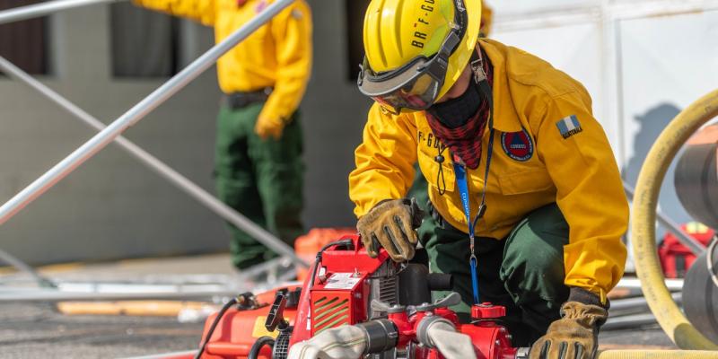 BRIF/GUA de la CONRED está preparada y en apresto para atender incendios a nivel nacional. Foto de archivo.