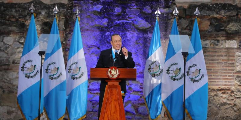 Presidente Alejandro Giammattei en Munag, 