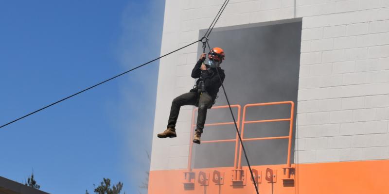 Torre de entrenamiento para uso del Batallón Humanitario y de Rescate del Ejército de Guatemala