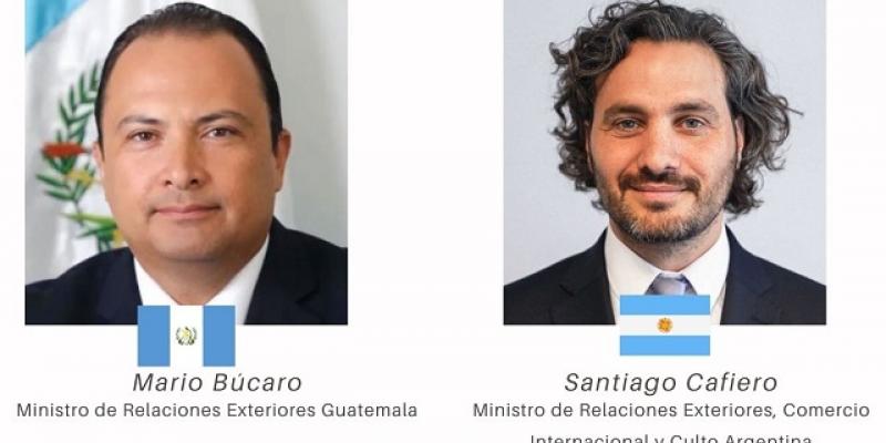 Cancilleres de Guatemala y Argentina buscan impulsar cooperación y comercio bilateral 