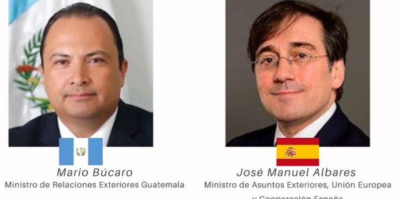 Cancilleres de Guatemala y España manifiestan interés por reforzar diálogo político e incentivar el comercio 