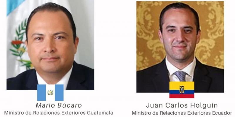 Cancilleres de Guatemala y Ecuador reafirman interés de trabajar en reactivación económica