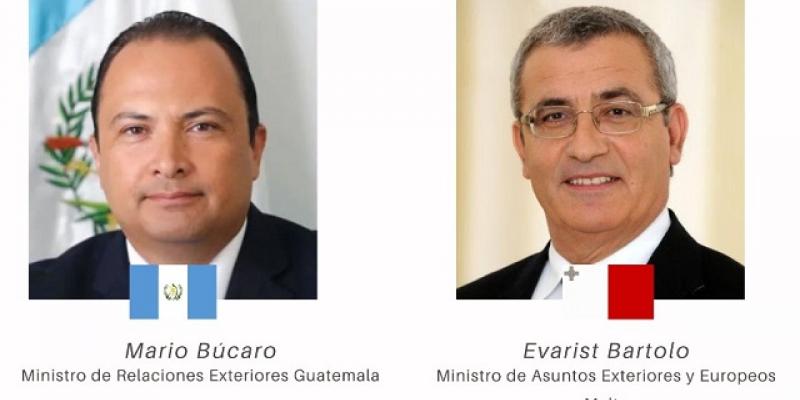Cancilleres de Guatemala y Malta acuerdan afianzar relaciones bilaterales