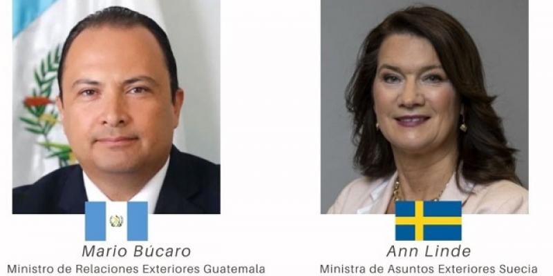 Cancilleres de Guatemala y Suecia dialogan sobre cooperación, migración y desarme nuclear
