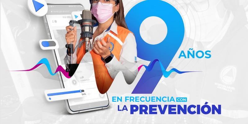 CONRED Radio, 9 años en frecuencia con la prevención.