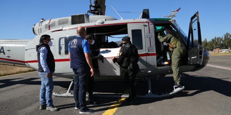 MINGOB apoya traslado de vacunas contra el COVID-19