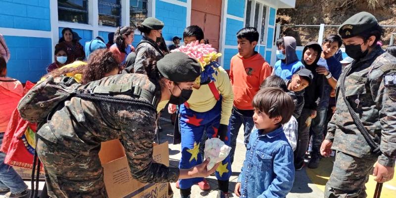 Jornada recreativa para niños y padres de familia del municipio de Ixchiguán, San Marcos