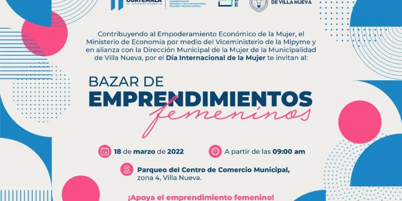 Este bazar se llevará a cabo en Villa Nueva.