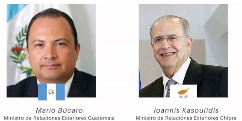 Canciller Mario Búcaro aborda temas prioritarios de agenda bilateral con su homólogo de Chipre