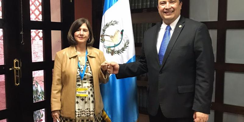 Canciller Mario Búcaro aborda temas de agenda bilateral y regional con embajadora de Venezuela 