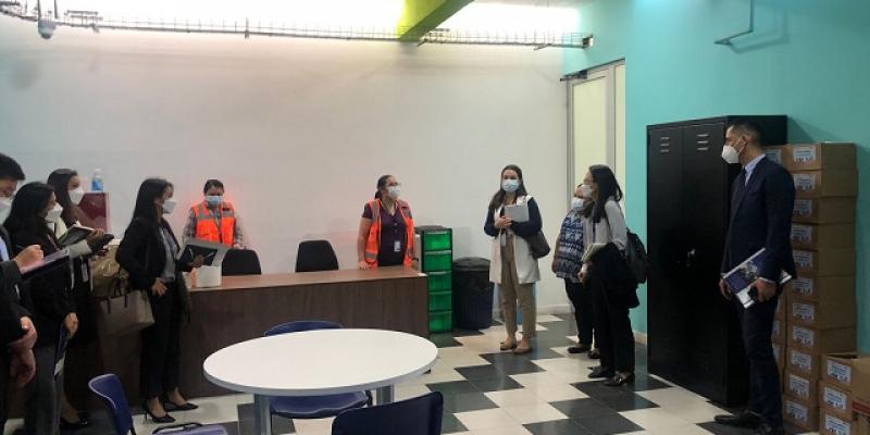 Agencia coreana de cooperación conoce funcionamiento de Centro de Recepción de Retornados en Guatemala