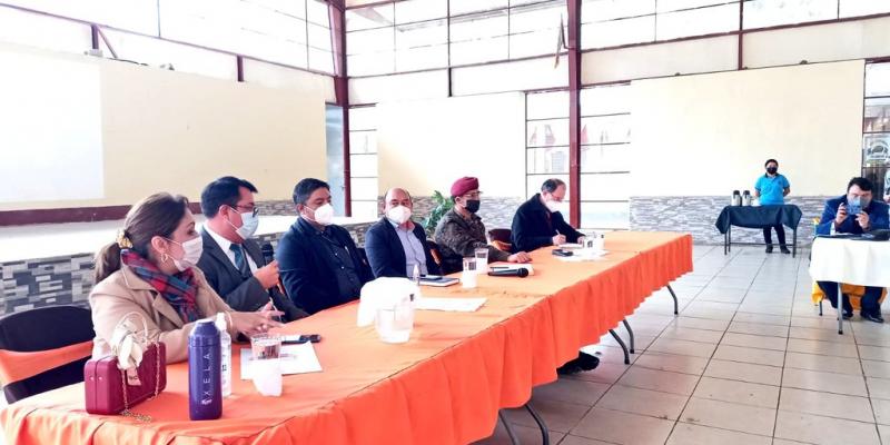 Brigada de Operaciones para Montaña participa en reunión de diálogo para cese de conflictividad territorial entre Ixchiguán y Tajumulco
