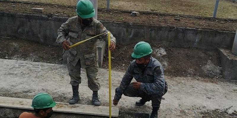 Ejército de Guatemala continúa remozamiento del Hospital Regional de Quetzaltenango