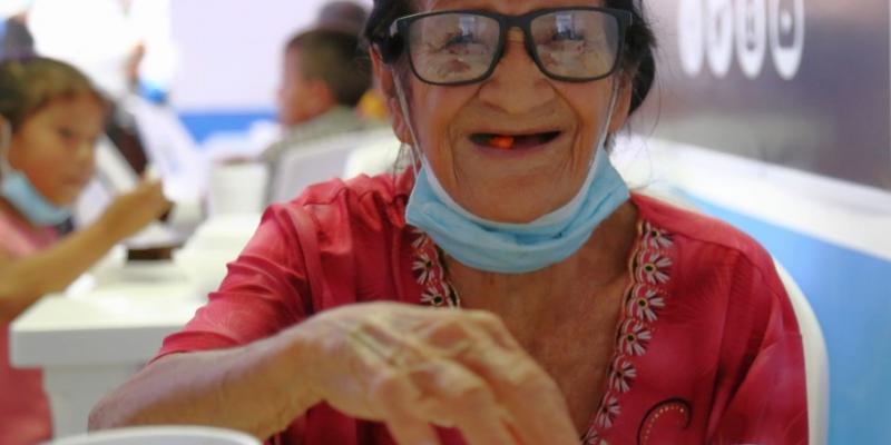 Usuaria de Comedor Social en La Democracia, Escuintla