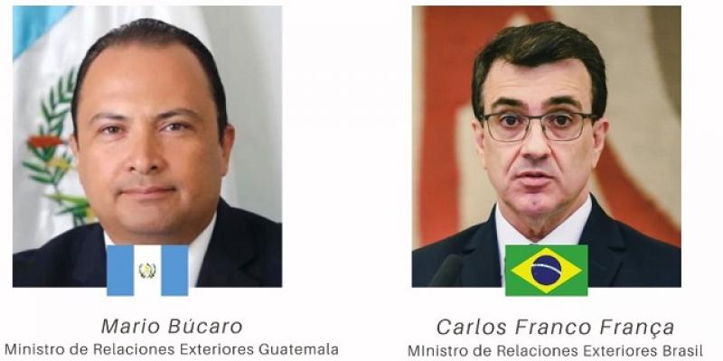 Cancilleres de Guatemala y Brasil abordan temas de agenda bilateral y multilateral 