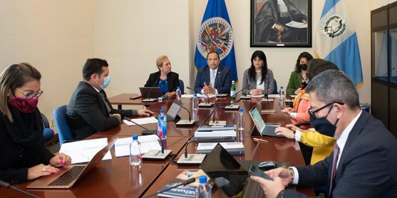Canciller Mario Búcaro concluye exitosa visita de trabajo en la Secretaría General de la OEA 