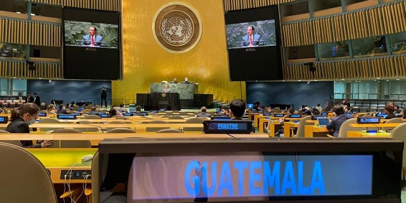 Canciller Mario Búcaro hace llamado a la paz y la reconciliación en debate de Naciones Unidas 