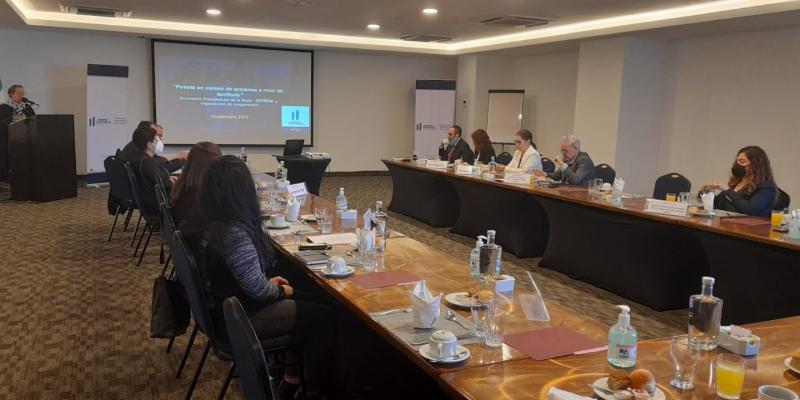 La Secretaria Presidencial de la Mujer Ana Leticia Aguilar Theissen