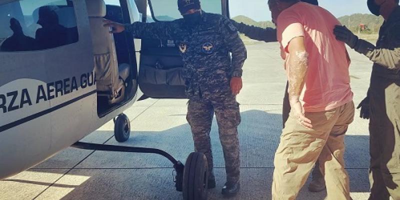  Traslado aeromédico desde Petén hacia la ciudad capital.