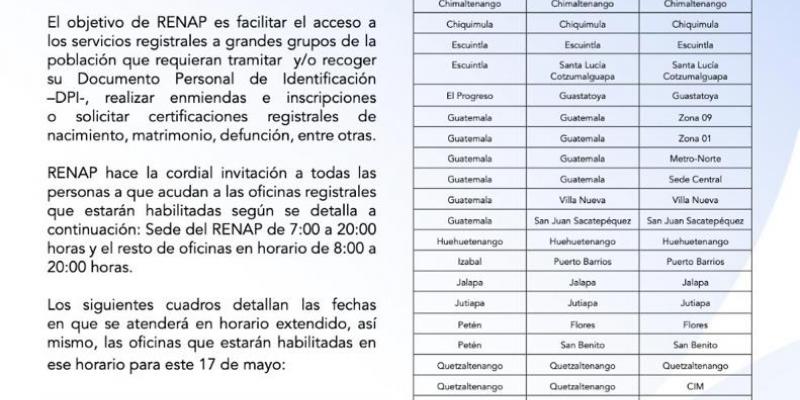 PROGRAMACIÓN DE NOCHE DE DPI PARA EL 2022