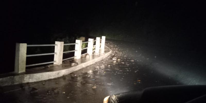 Derrumbe afecta el departamento de Sololá.