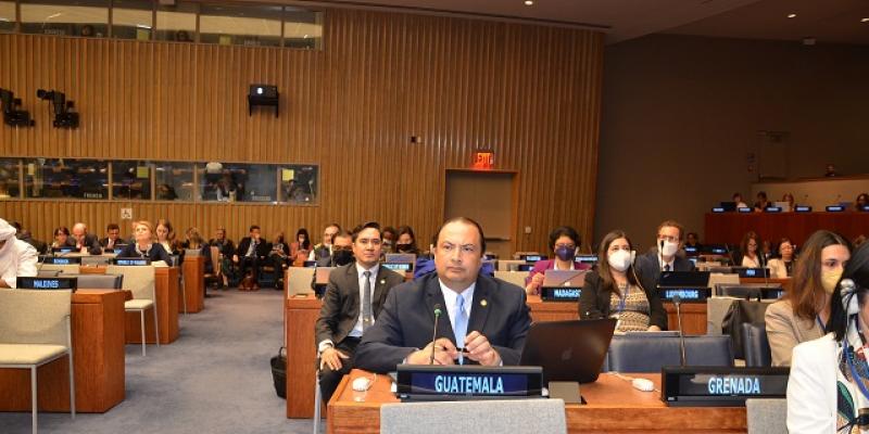 Canciller Mario Búcaro participa en el primer Foro de Examen de la Migración Internacional, en Nueva York, EE. UU.