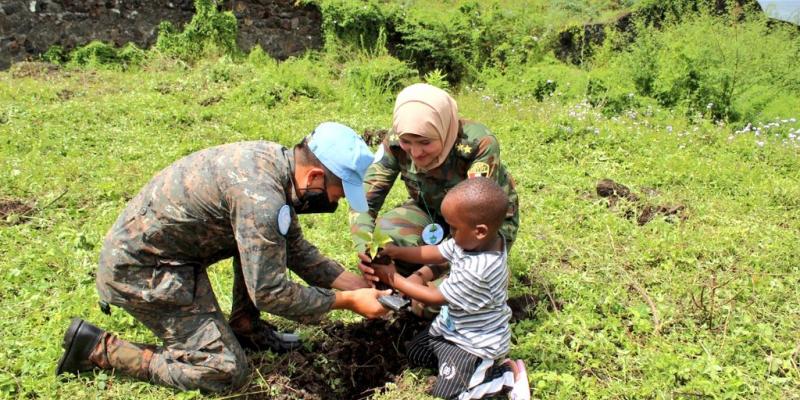 Cascos azules del Ejército de Guatemala