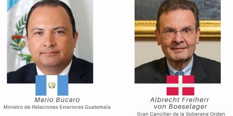 Cancilleres de Guatemala y la Soberana Orden de Malta abordan temas de mutuo interés