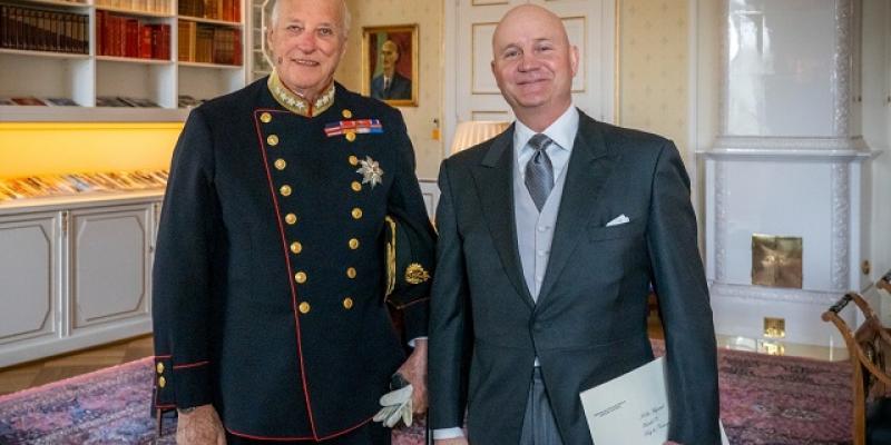 Embajador de Guatemala presenta Cartas Credenciales al rey Harald V de Noruega