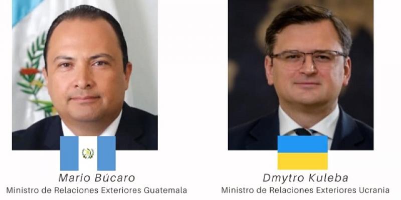 Cancilleres de Guatemala y Ucrania abordan temas bilaterales