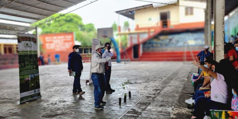 Escuintlecos plantan árboles y aprenden sobre conservación forestal