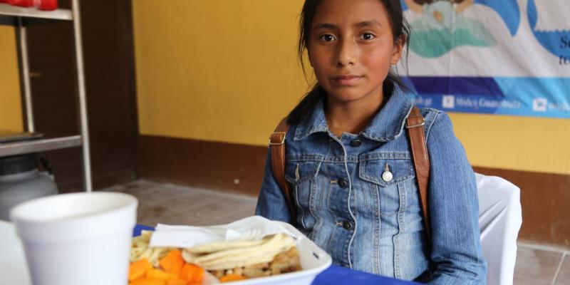 Usuaria de Comedor Social en San Jerónimo, Baja Verapaz
