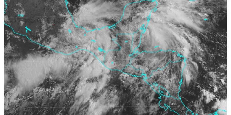 Imagen satelital. Fuente: INSIVUMEH.