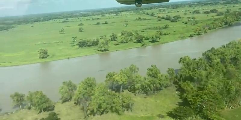 La Fuerza Aérea Guatemalteca realiza vuelos de reconocimiento en la Costa Sur del país.
