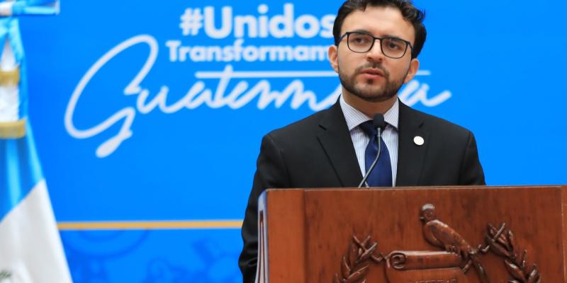 Portavoz del presidencial, Kevin López 