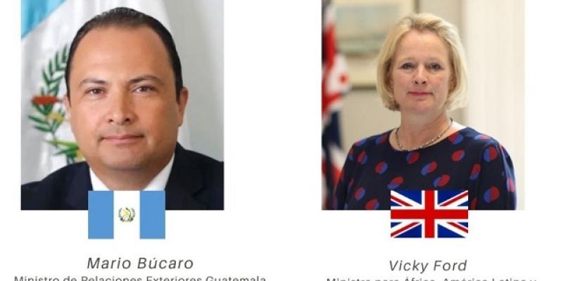Canciller de Guatemala y ministra de América Latina de la Cancillería británica abordaron temas estratégicos de mutuo interés