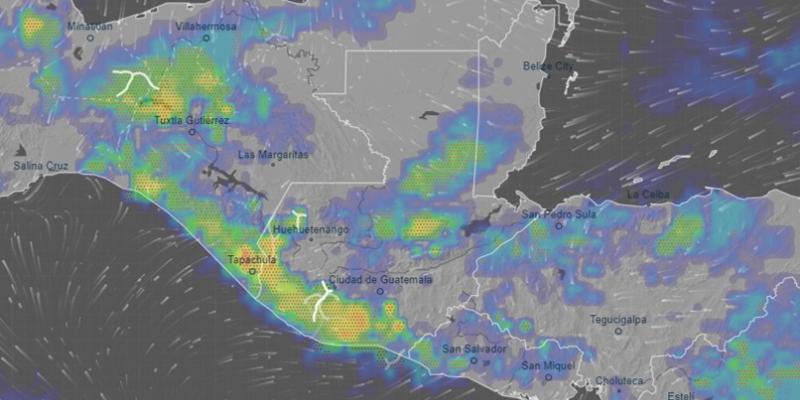 Pronóstico de lluvias para el 28 de junio de 2022. Fuente: VENTUSKY.